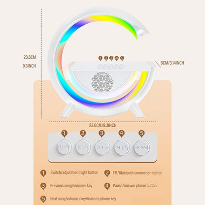 BT3401 LED Wireless Charging Bluetooth Speaker