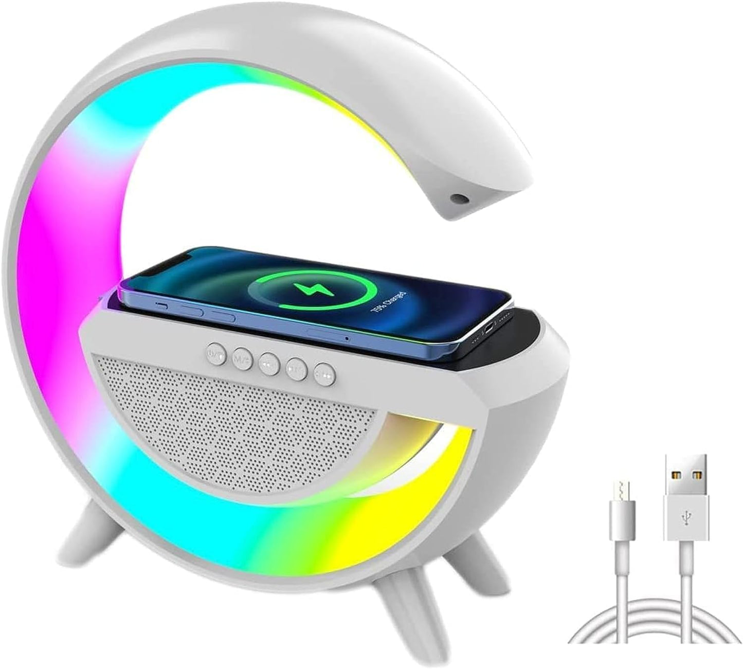 BT3401 LED Wireless Charging Bluetooth Speaker